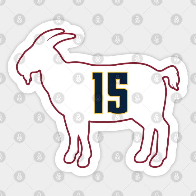 Nikola Jokic Denver Goat Qiangy Sticker by qiangdade